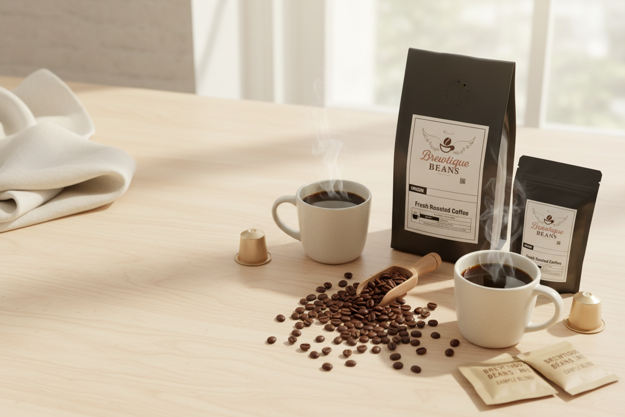 Brewtique Beans Best Sellers Hero Banner - Light Background